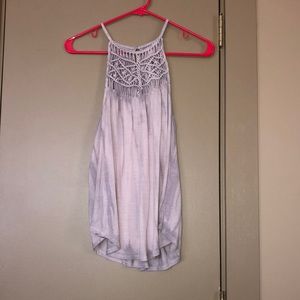 Purple Tie Dye Tank Top